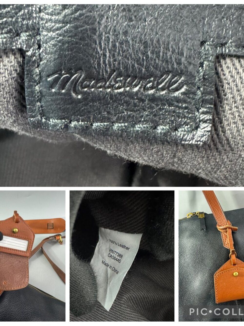 Madewell The Transport Weekenderin in True Black - Picture 13 of 15